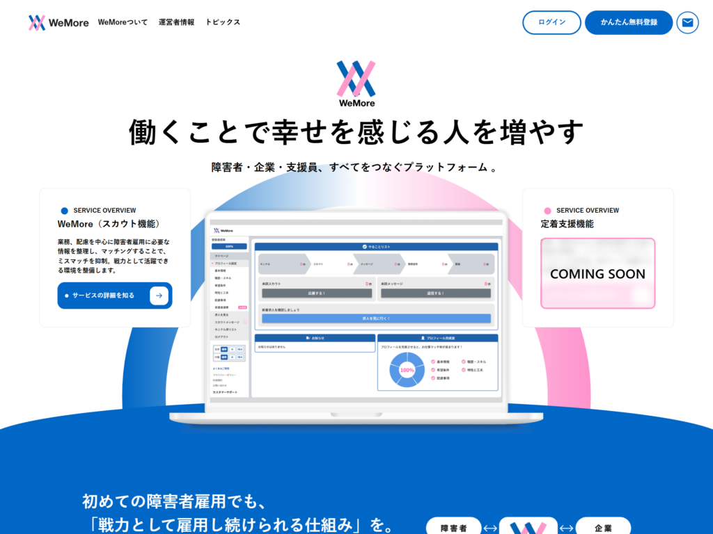 WeMore　プラットフォームUI設計
